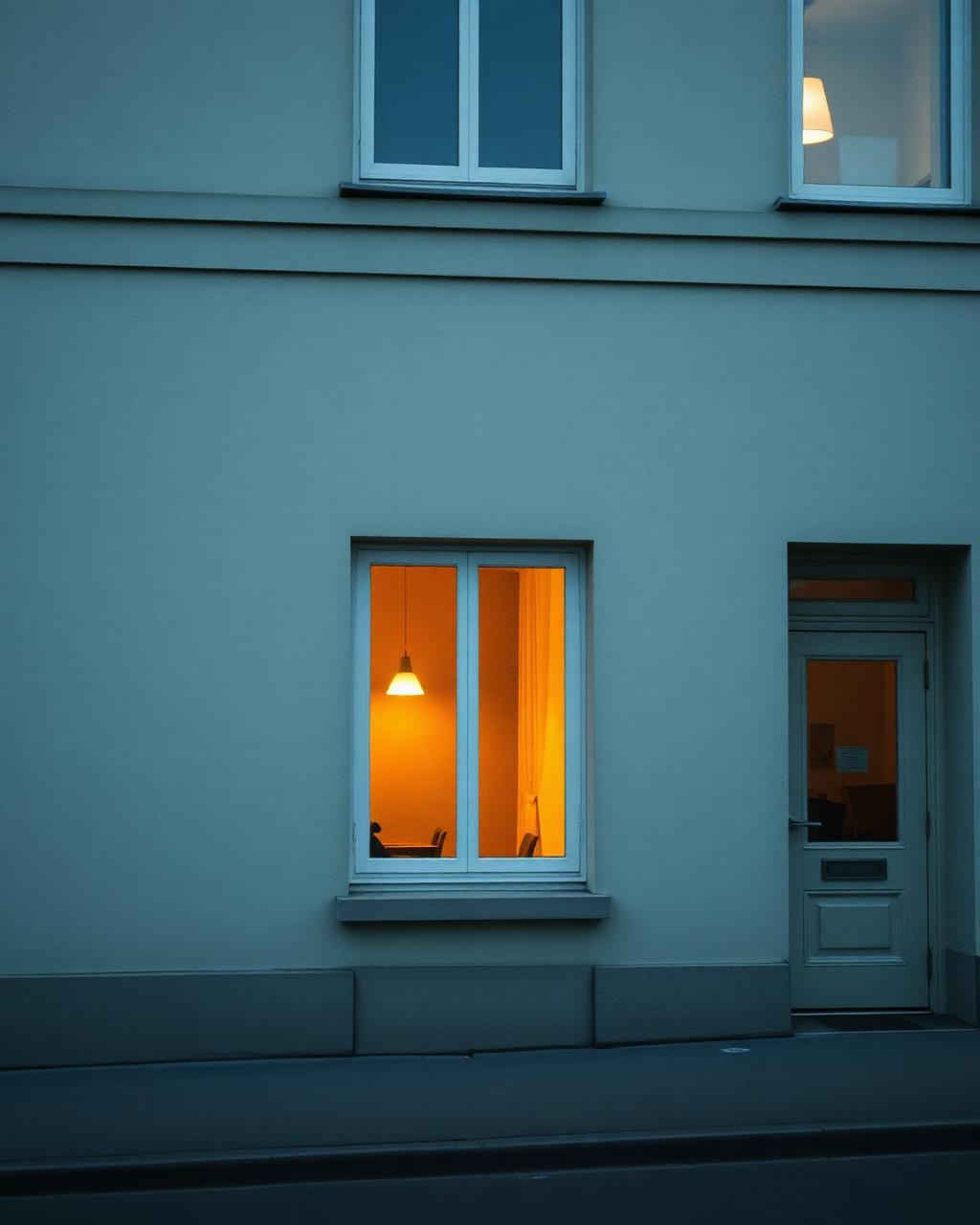 Café Noir storefront at dawn on Pohjoisesplanadi, Helsinki